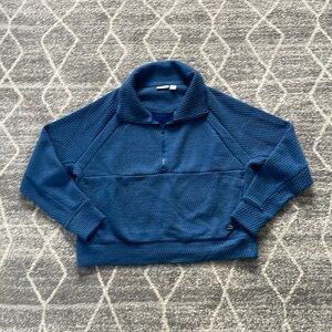 L.L. Bean ridgeknit half zip pullover